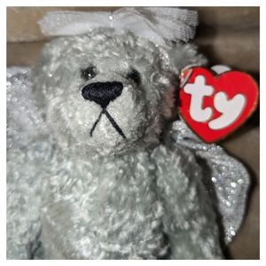 Ty beanie babies Sterling The Angel Bear Beanie Baby rare